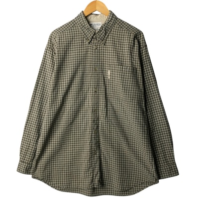 古着 ~00年代 コロンビア Columbia 長袖 ボタンダウンチェックシャツ メンズL相当/eaa591253