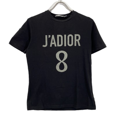 クリスチャンディオール 【国内正規】213T03TC001 J'ADIOR8 ロゴ クルーネック リネン混 半袖Tシャツ/ XS