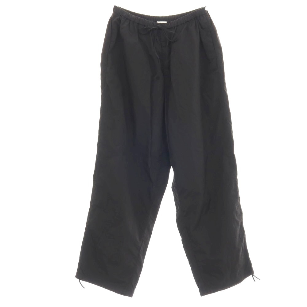 【中古】エイトン ATON ナイロン イージーパンツ ブラック【サイズ4】【メンズ】
