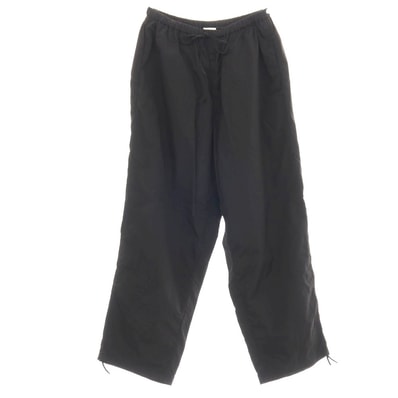 【中古】エイトン ATON ナイロン イージーパンツ ブラック【サイズ4】【メンズ】