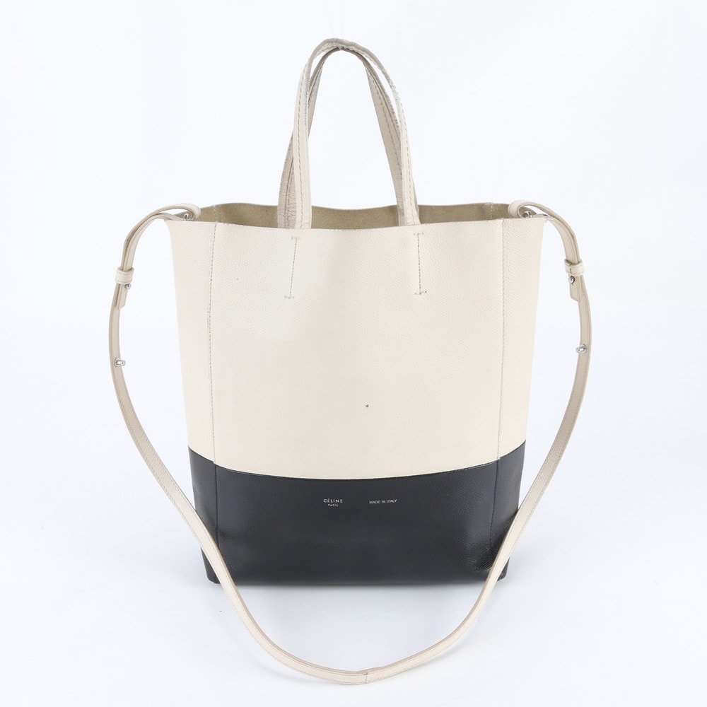 ■美品 セリーヌ バーティカル スモール カバ バイカラー