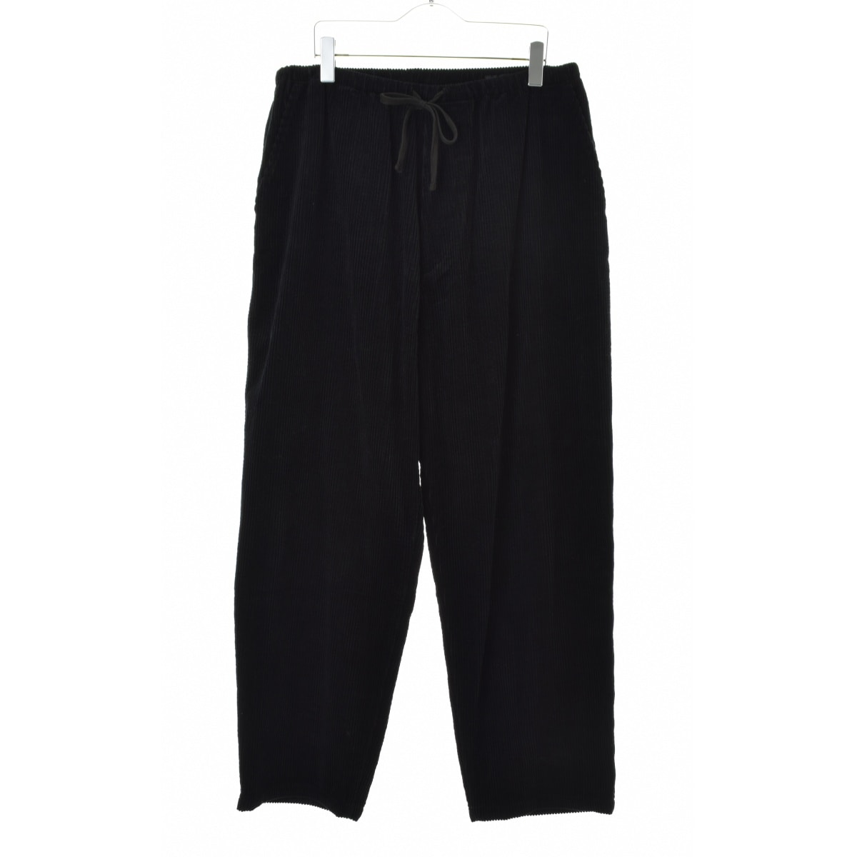 COMOLI Corduroy Drawstring Pants "Black"
