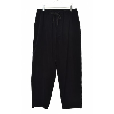 COMOLI Corduroy Drawstring Pants "Black"