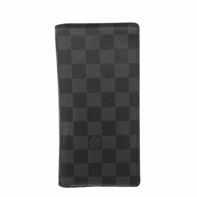 ★最終価格【6fa0066】ルイヴィトン 長札入れ ダミエ・グラフィット ポルトフォイユ ロン N62227 グレー ブラック【中古】メンズ