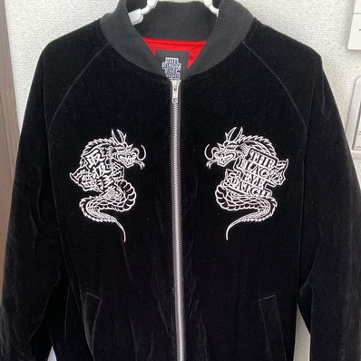 Blackeyepatch Dragon Velour Jacket "Black"