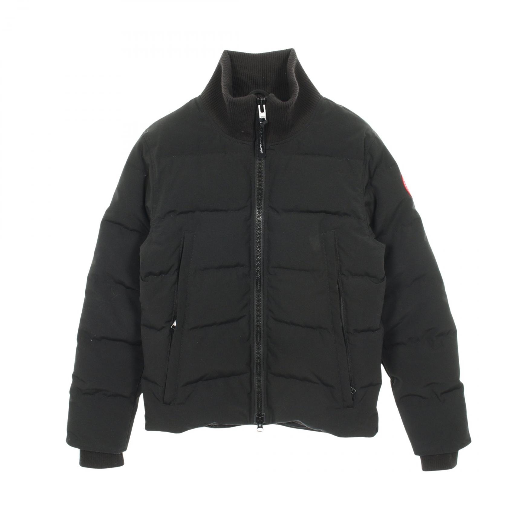 カナダグース CANADA GOOSE WOOLFORD JACKET ダウンジャケット 衣料品 アウター ポリエステル / コットン メンズ ブラック系 【中古】