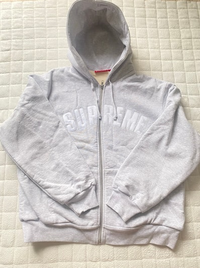 Supreme Arc Thermal Lined Zip Up Hooded Sweatshirt (25AW) "Ash Grey"