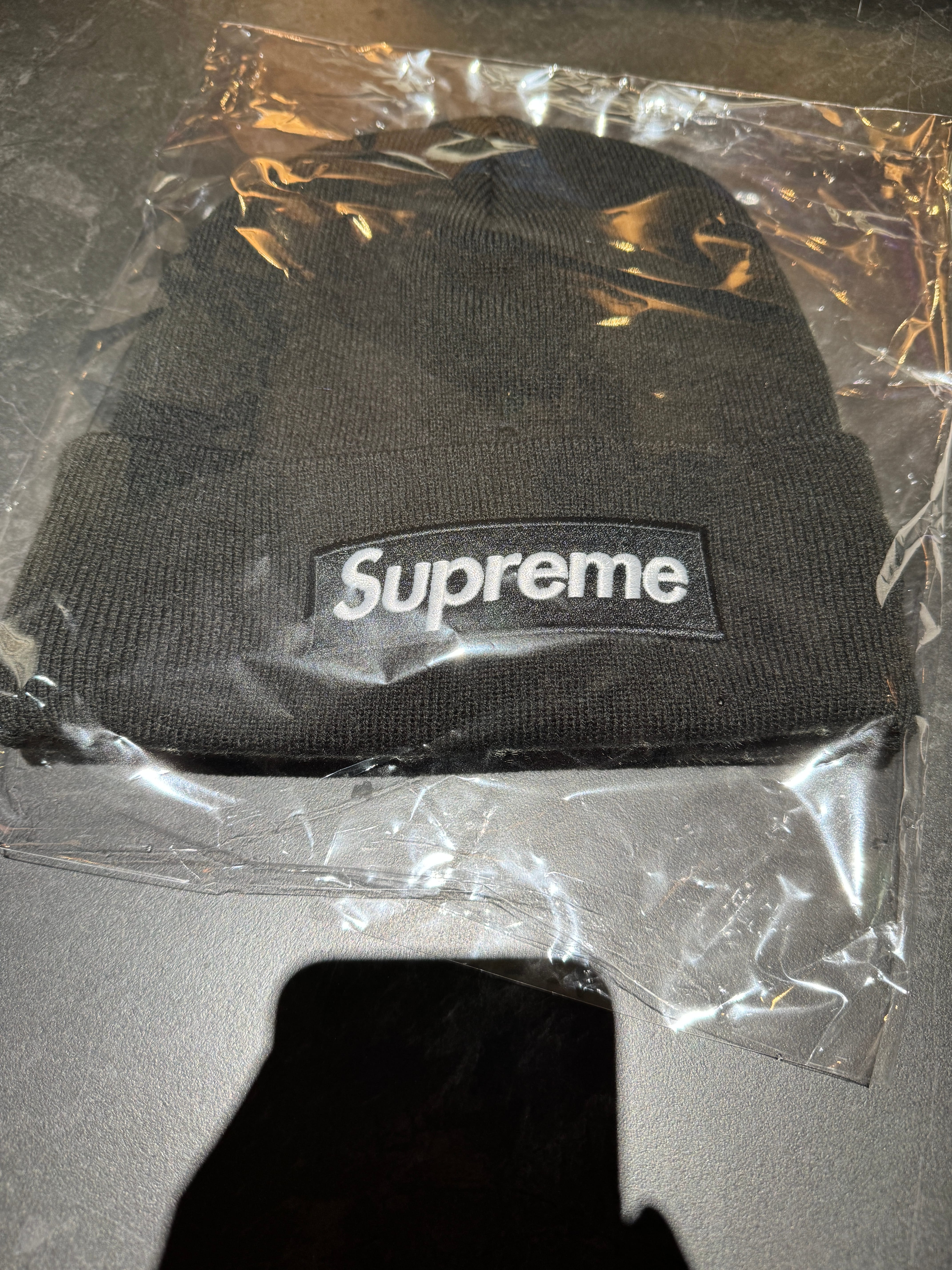 Supreme x New Era Box Logo Beanie (25FW) "Black"