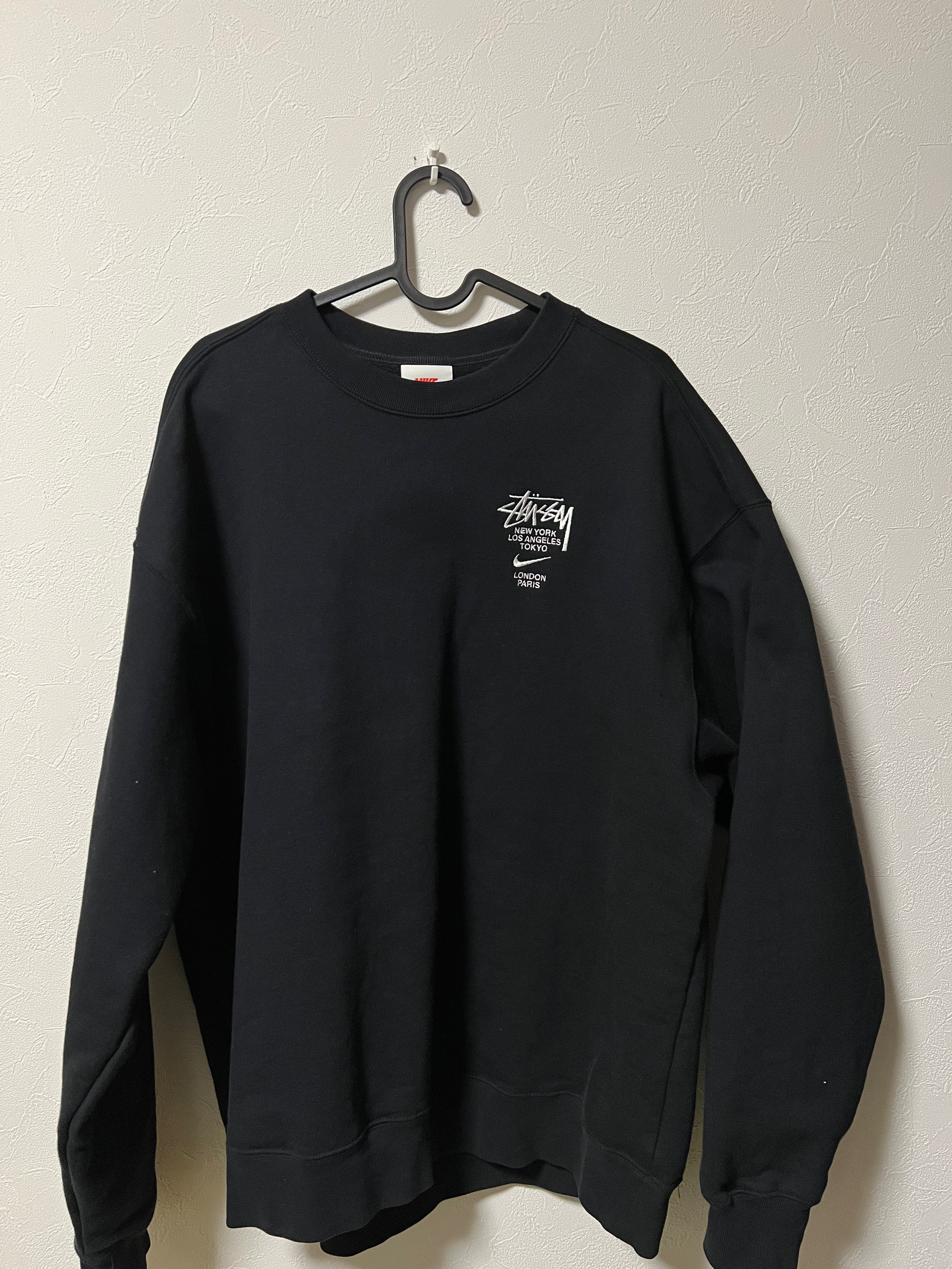 Nike x Stussy International Crewneck Sweatshirt (US Size) "Black" DC4198-010