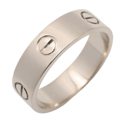 カルティエ CARTIER ラブリング リング・指輪 ジュエリー K18WG(ホワイトゴールド) メンズ レディース シルバー系 B4084700 【中古】