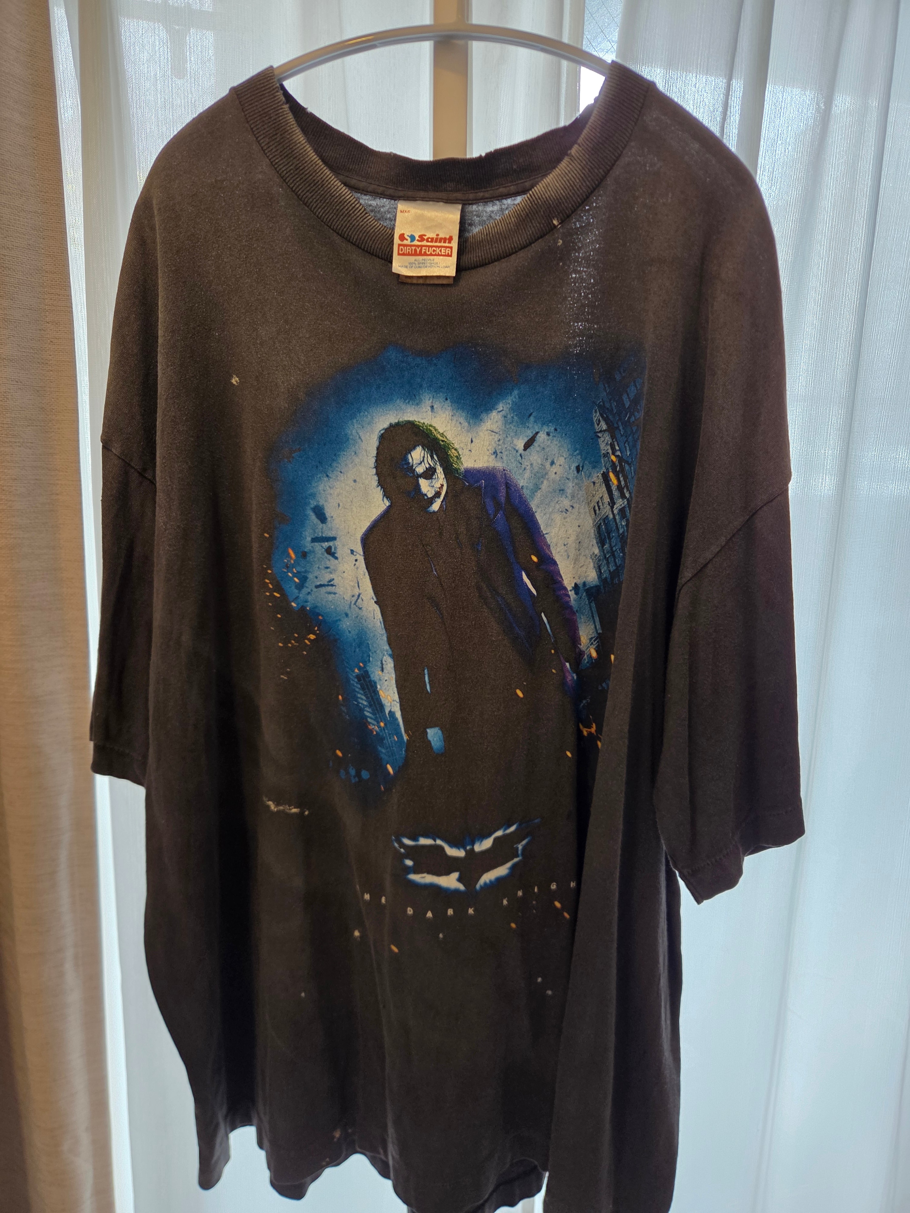 SAINT Mxxxxxx x Batman BTM_SS Tee_The Dark Knight "Black"