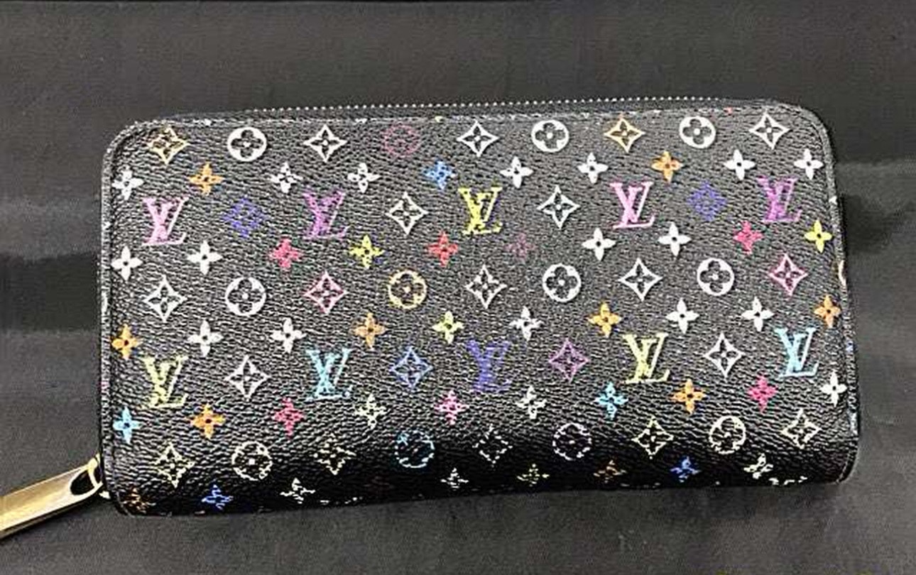 Louis Vuitton Monogram Multicolor Zippy Wallet "Black"