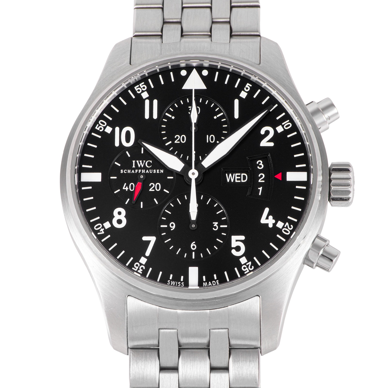 IWC パイロットウォッチ クロノグラフ IW377704 ステンレススチール【中古】