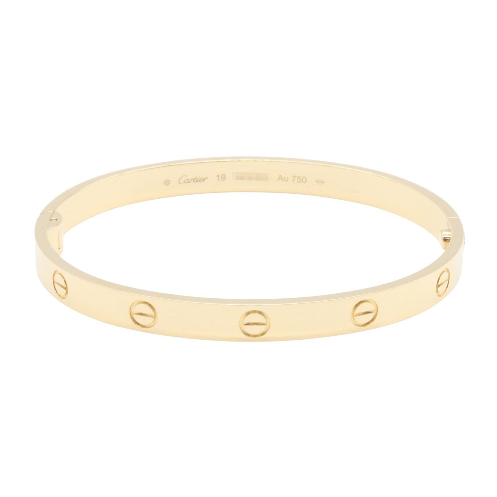 カルティエ CARTIER ラブブレス ブレスレット アクセサリー K18(イエローゴールド) メンズ レディース ゴールド系 B6067500 【中古】