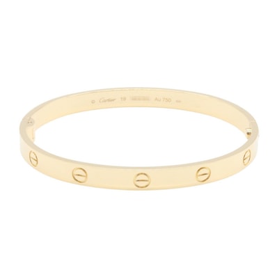 カルティエ CARTIER ラブブレス ブレスレット アクセサリー K18(イエローゴールド) メンズ レディース ゴールド系 B6067500 【中古】