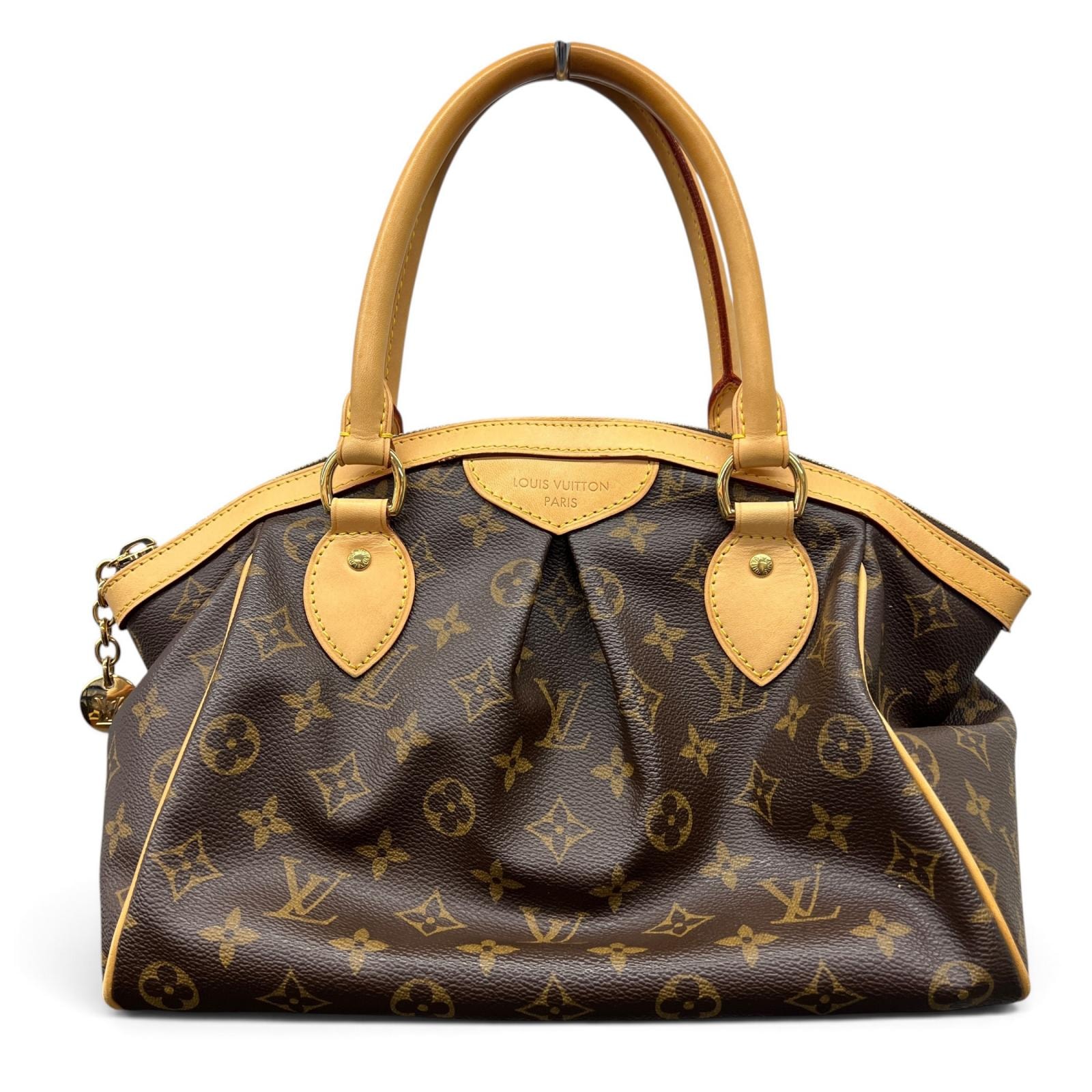 LOUIS VUITTON 美品 ルイヴィトン ティヴォリPM モノグラム ハンドバッグ ミニボストン M40143 PVC レザー AR0048 ブラウン 肩掛け Y2K ヴィトン LV ABランク 中古 鑑定済 ヴィトンバッグ