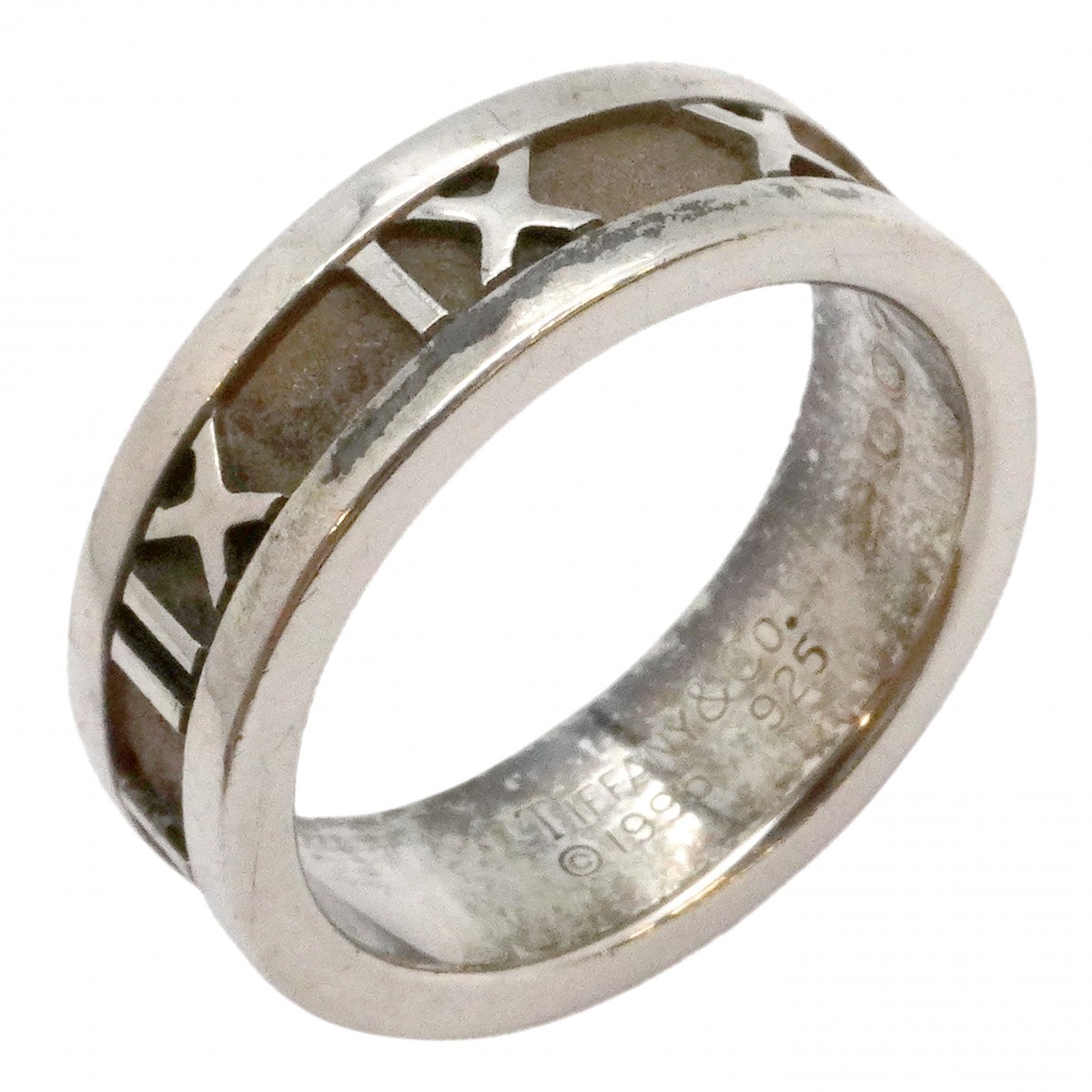 【6jdb0427-k】ティファニー リング アトラス シルバー925 12.5号【中古】レディース