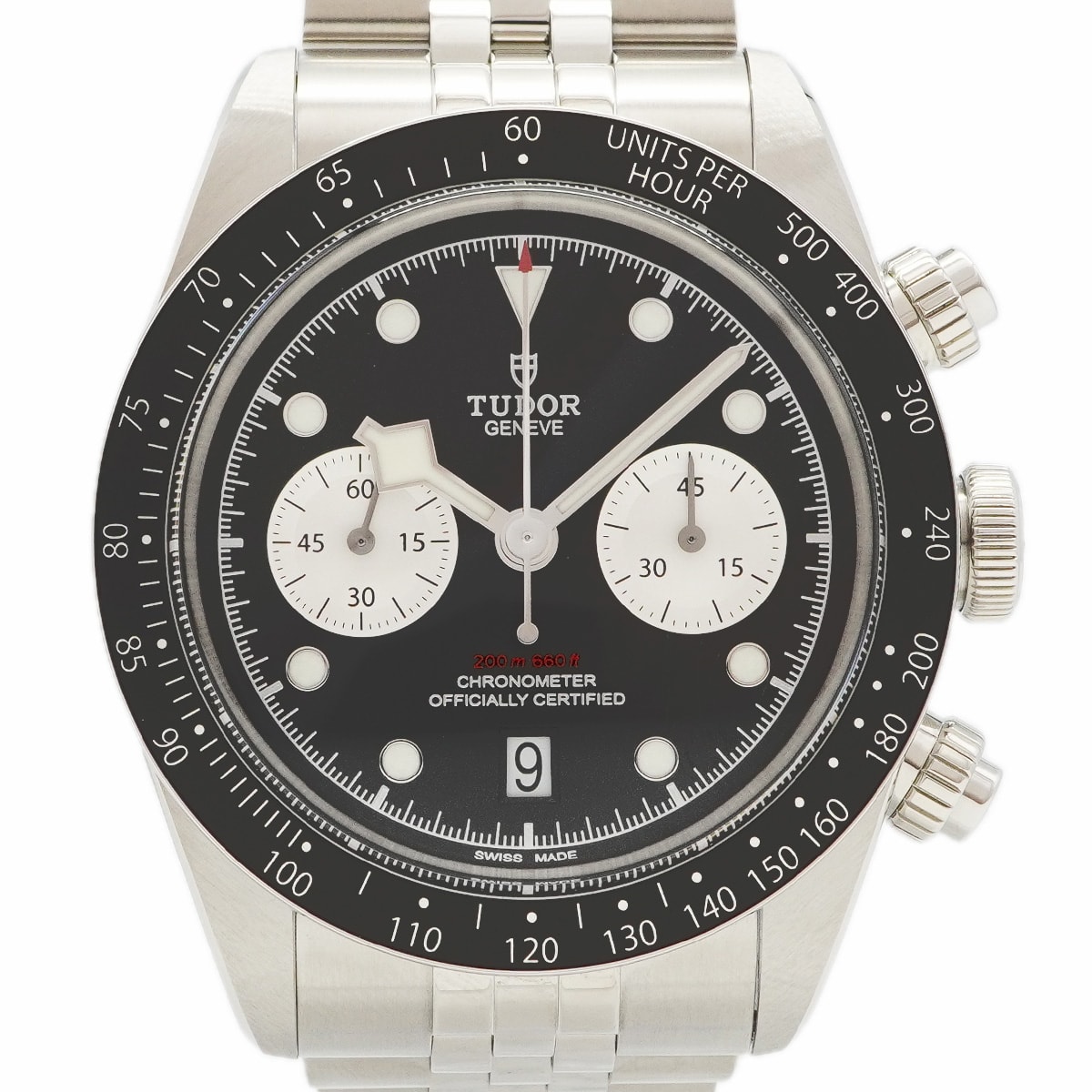 ★最終価格★SALE【6wcd0303】チュードル ブラックベイ クロノ 79360N 黒文字盤【中古】腕時計 メンズ