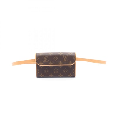 ルイ・ヴィトン LOUIS VUITTON ポシェットフロランティーヌ ウエストバッグ ボディバッグ バッグ PVCコーティングキャンバス レザー モノグラム レディース ブラウン系 M51855 【中古】