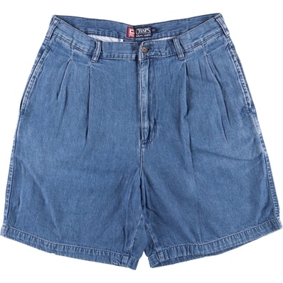 古着 90年代 ラルフローレン Ralph Lauren CHAPS チャップス ツータック デニムショーツ ショートパンツ メンズw33相当 ヴィンテージ/eaa417687