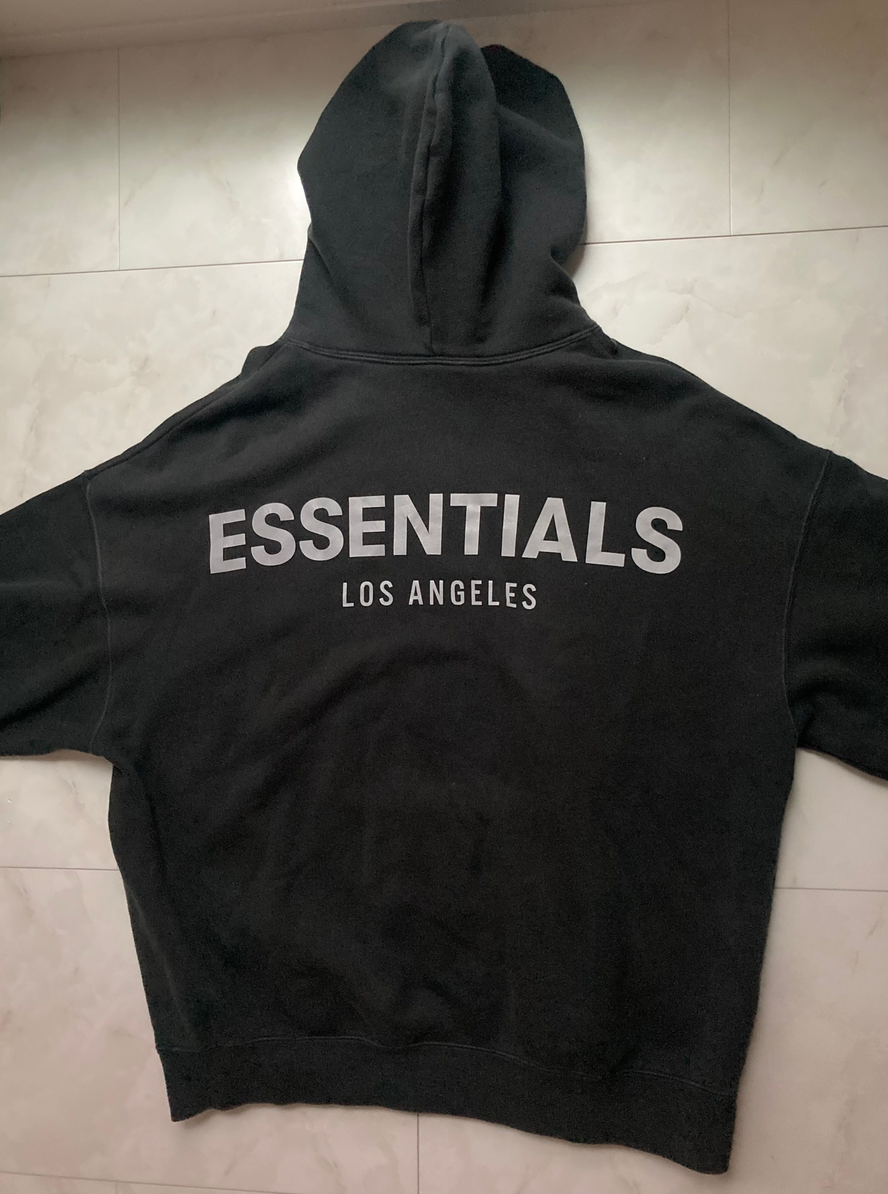 FEAR OF GOD ESSENTIALS Los Angeles 3M Pullover Hoodie "Black"