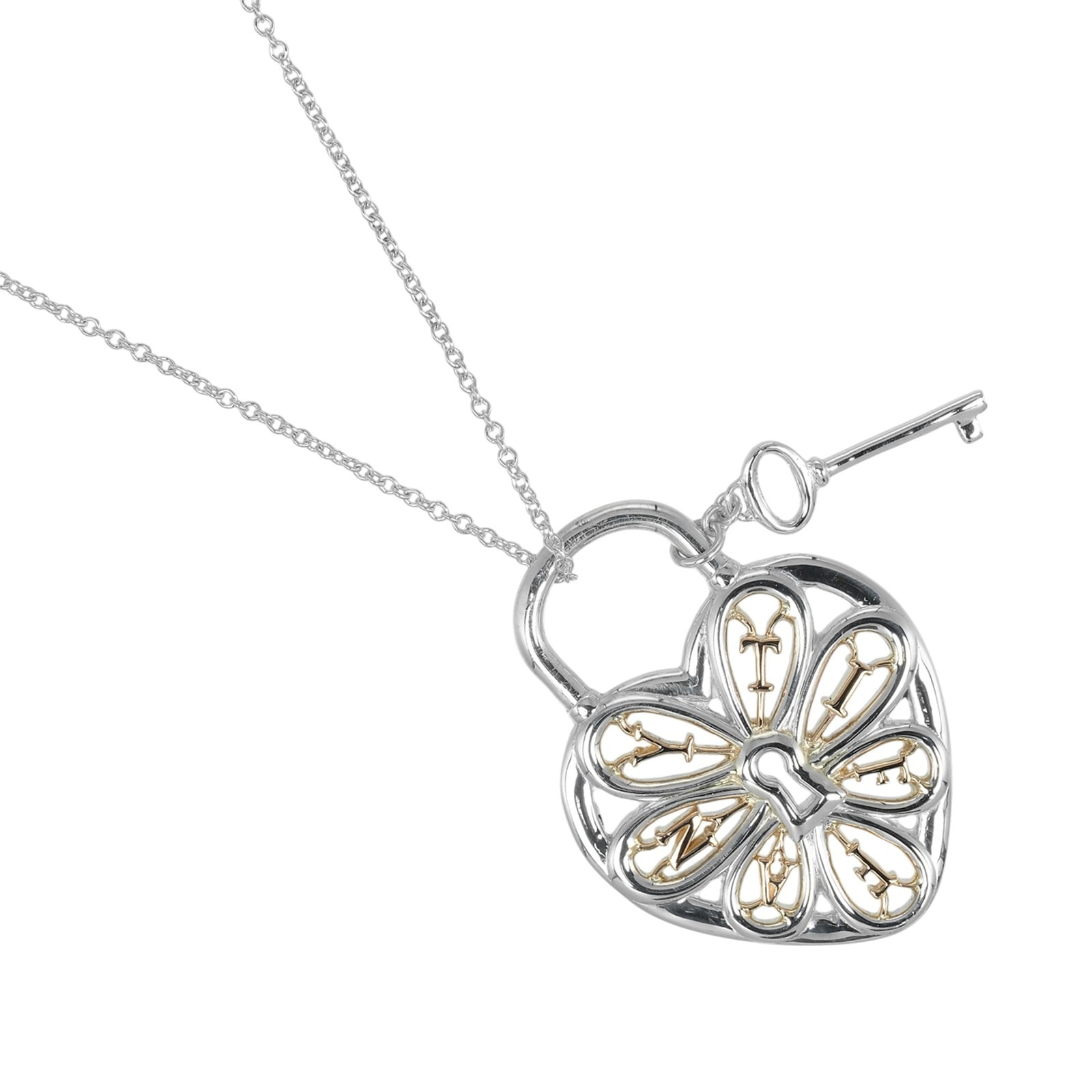 ティファニー フィリグリー ハートキー レディースネックレス