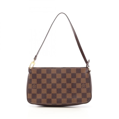 ルイ・ヴィトン LOUIS VUITTON ナヴォナ ダミエエベヌ ハンドバッグ バッグ PVCコーティングキャンバス レザー レディース ブラウン系 N51983 【中古】
