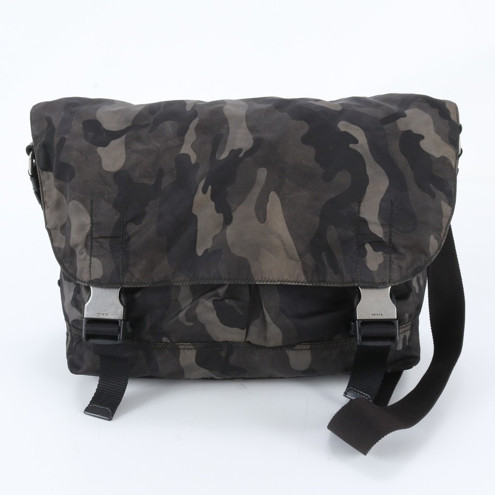 ■美品 プラダ テスート ナイロンカモフラージュ 迷彩 ミリタリー