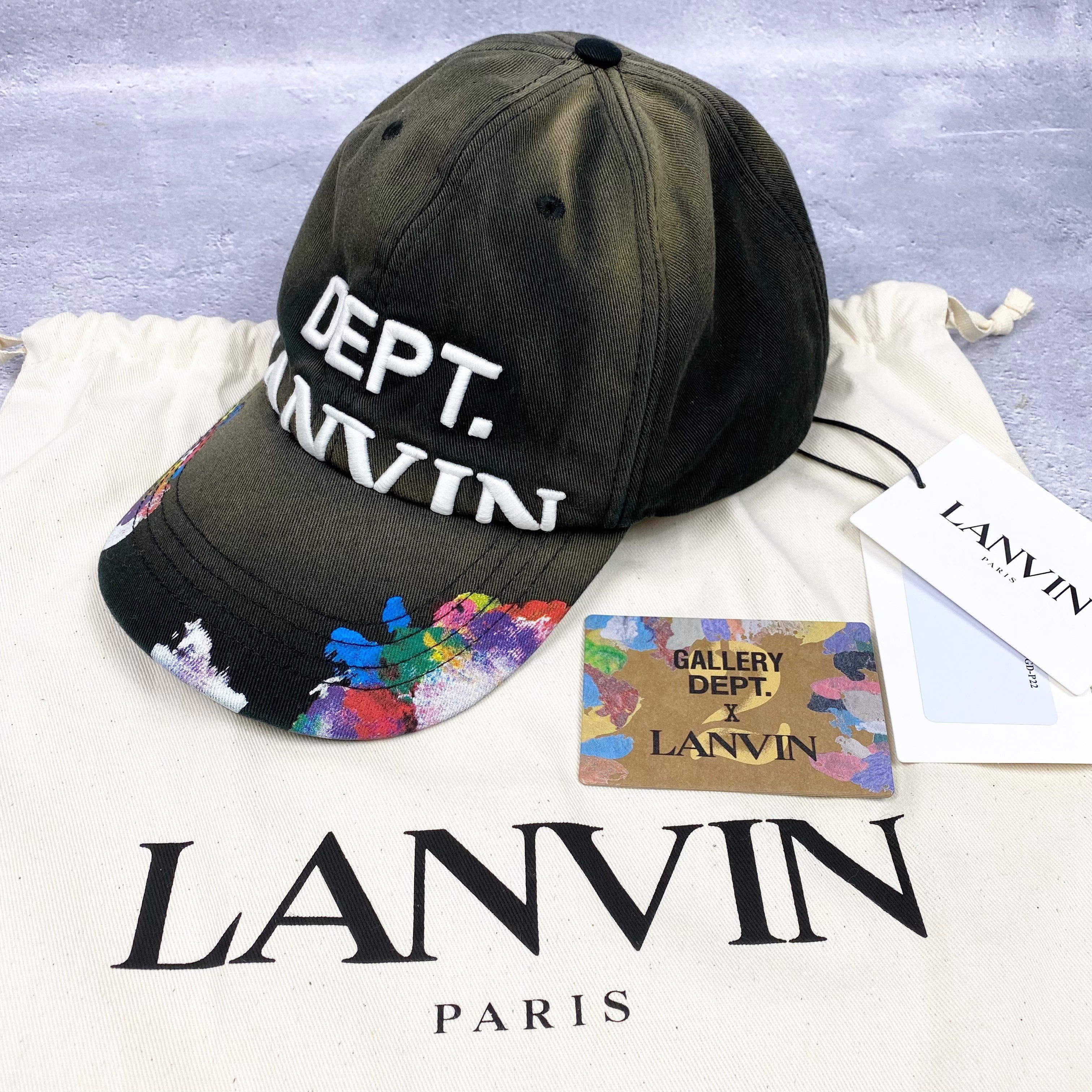新品100%本物 【60】GALLERY DEPT  LANVIN キャップ