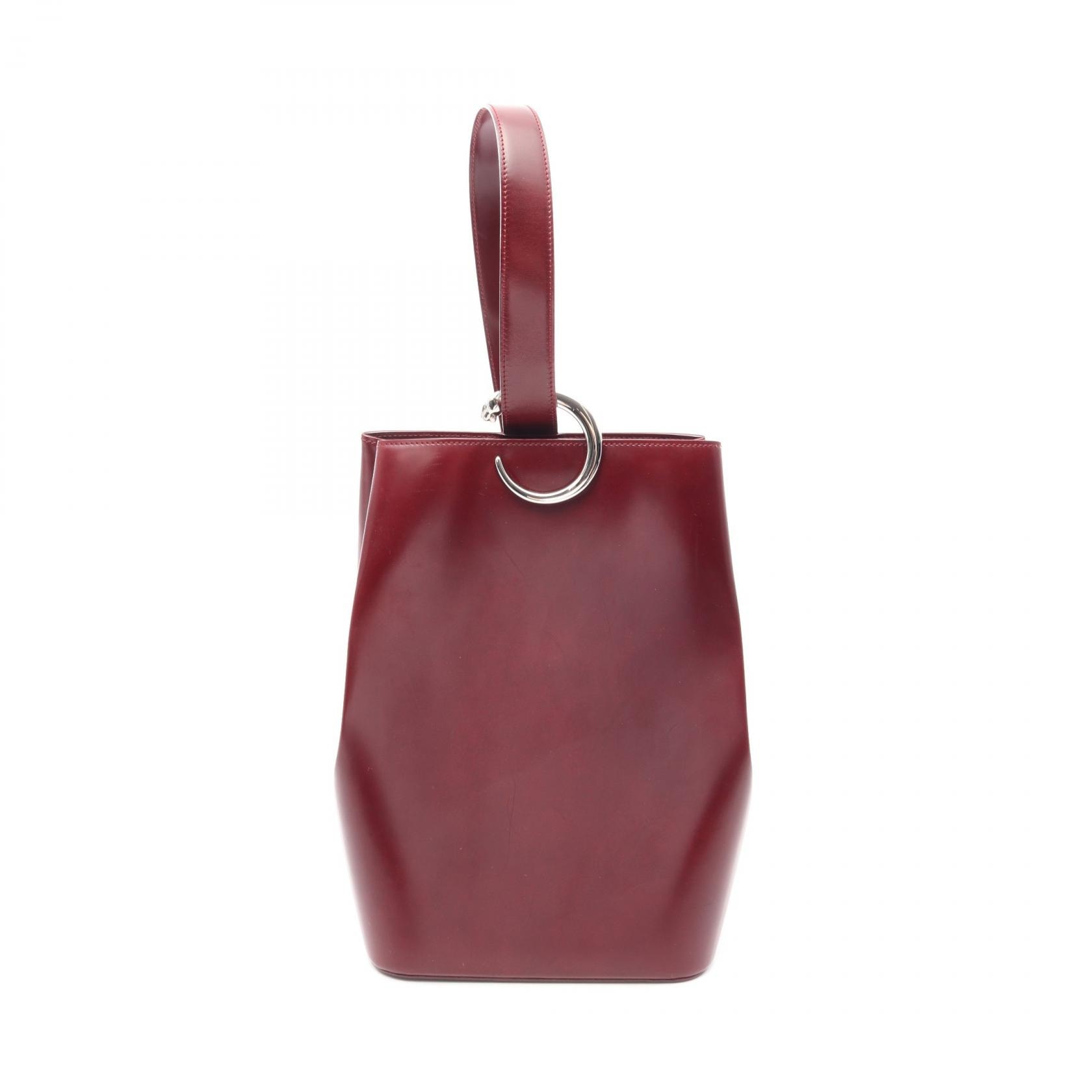 カルティエ CARTIER パンテール ショルダーバッグ バッグ レザー レディース ボルドー系 【中古】