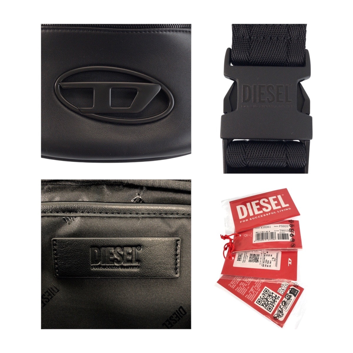 A (未使用に近い)】超美品 DIESEL ディーゼル ブラック 黒