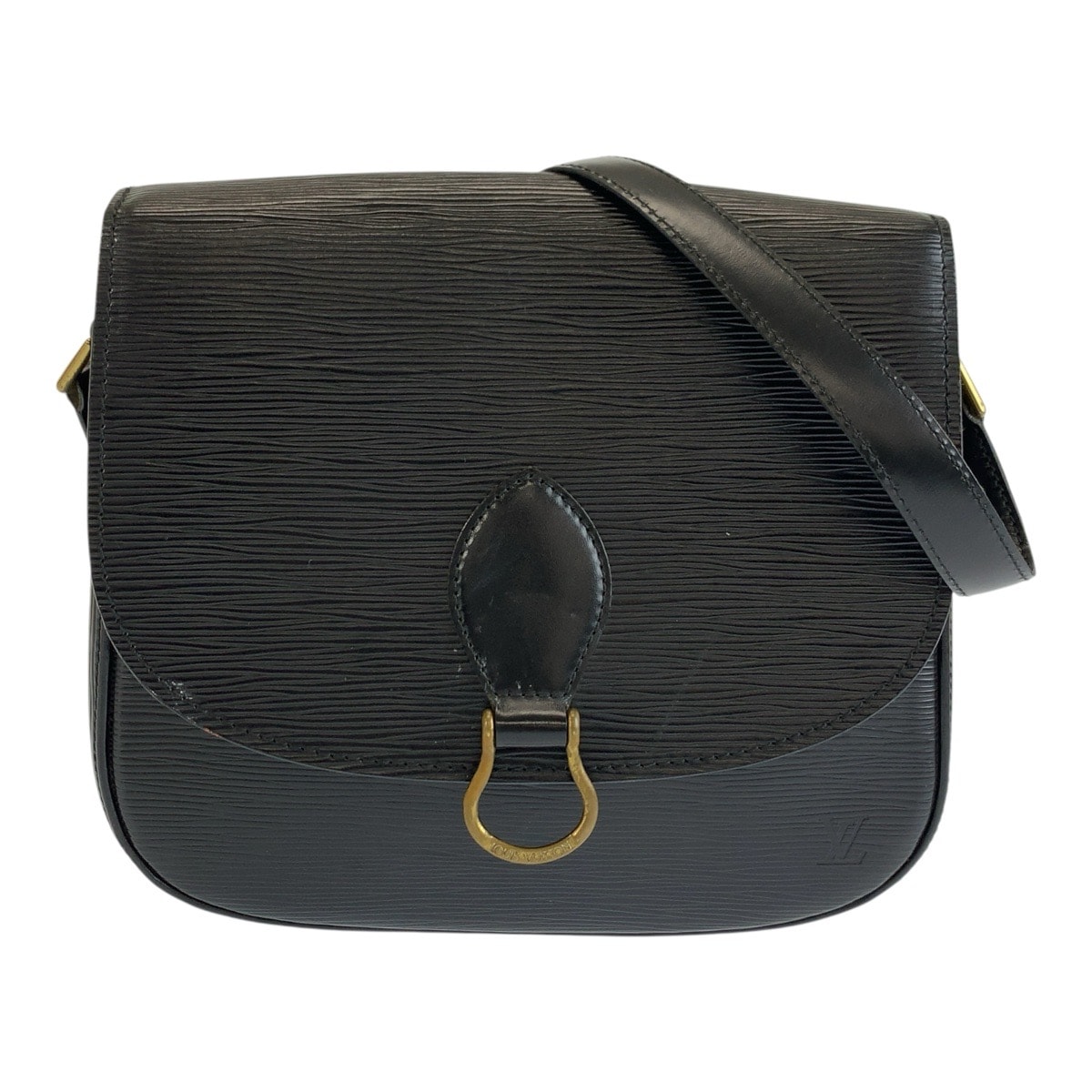 LOUIS VUITTON ルイヴィトン エピ サンクルー ブラック 黒 ゴールド金具 レザー ショルダーバッグ ポシェット 1-0294757 【中古】