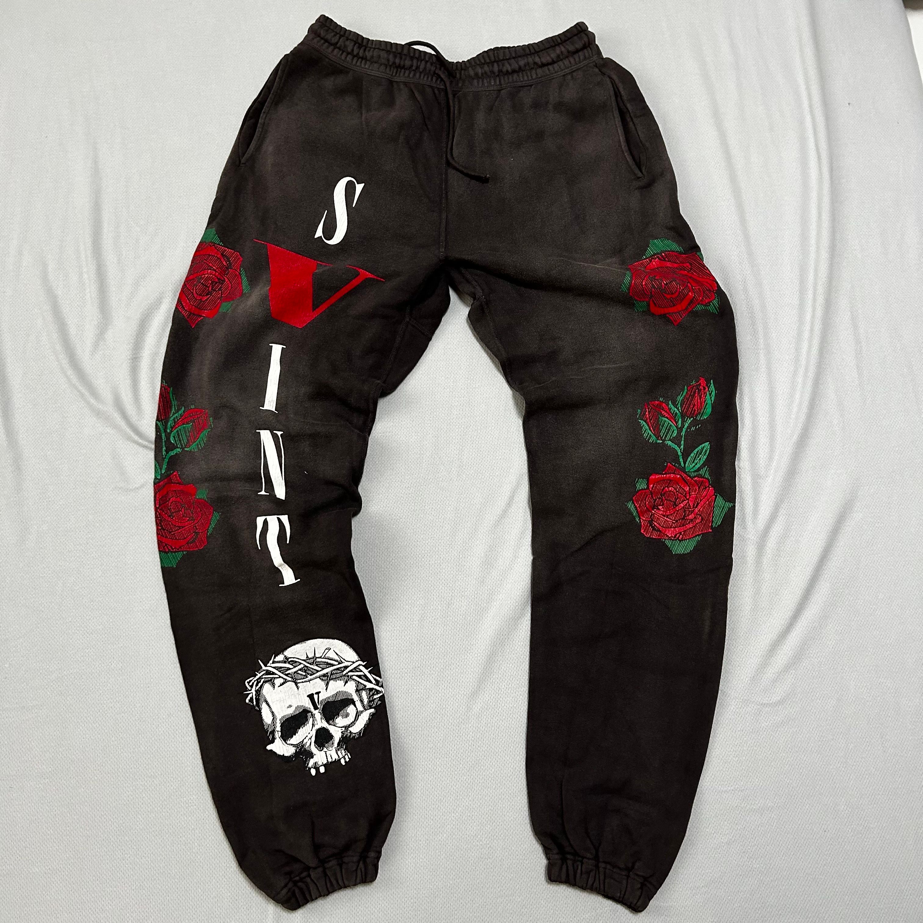 SAINT Mxxxxxx 22SS VLONE SWEAT PANTS "Black"
