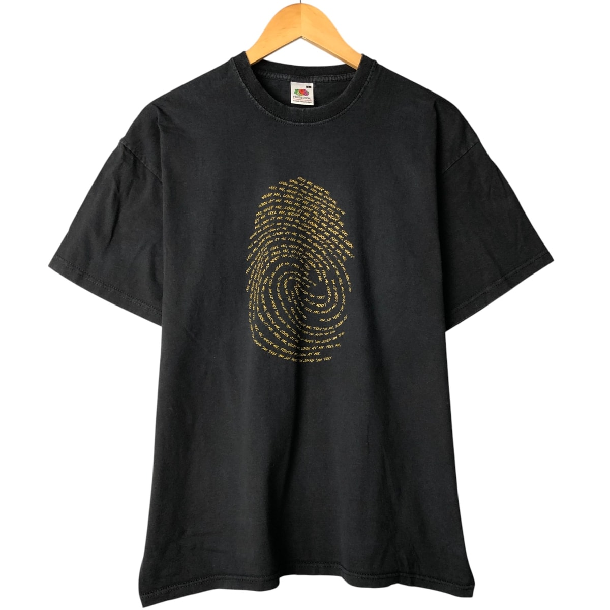 古着 フルーツオブザルーム FRUIT OF THE LOOM メッセージプリントTシャツ メンズL相当/eaa581609
