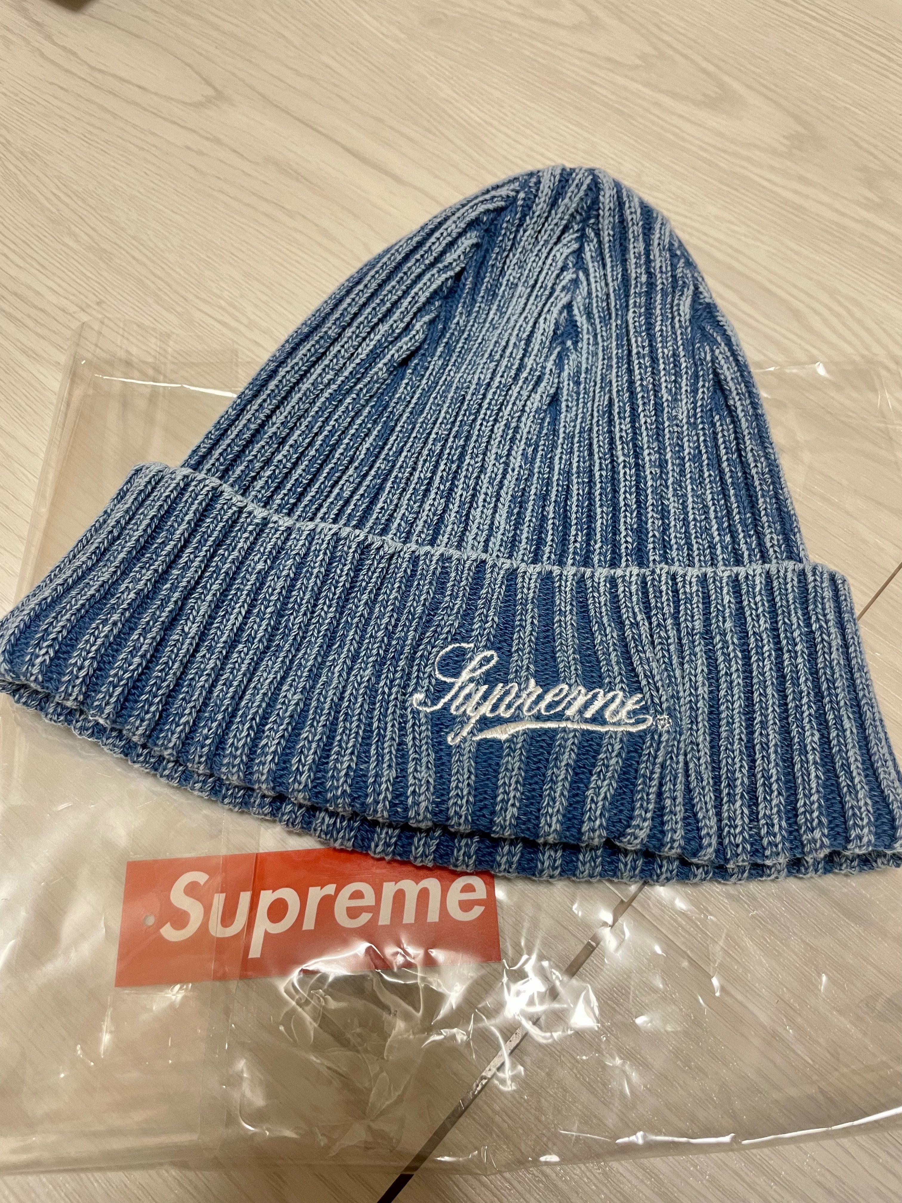 Supreme Bleached Rib Beanie "Navy"