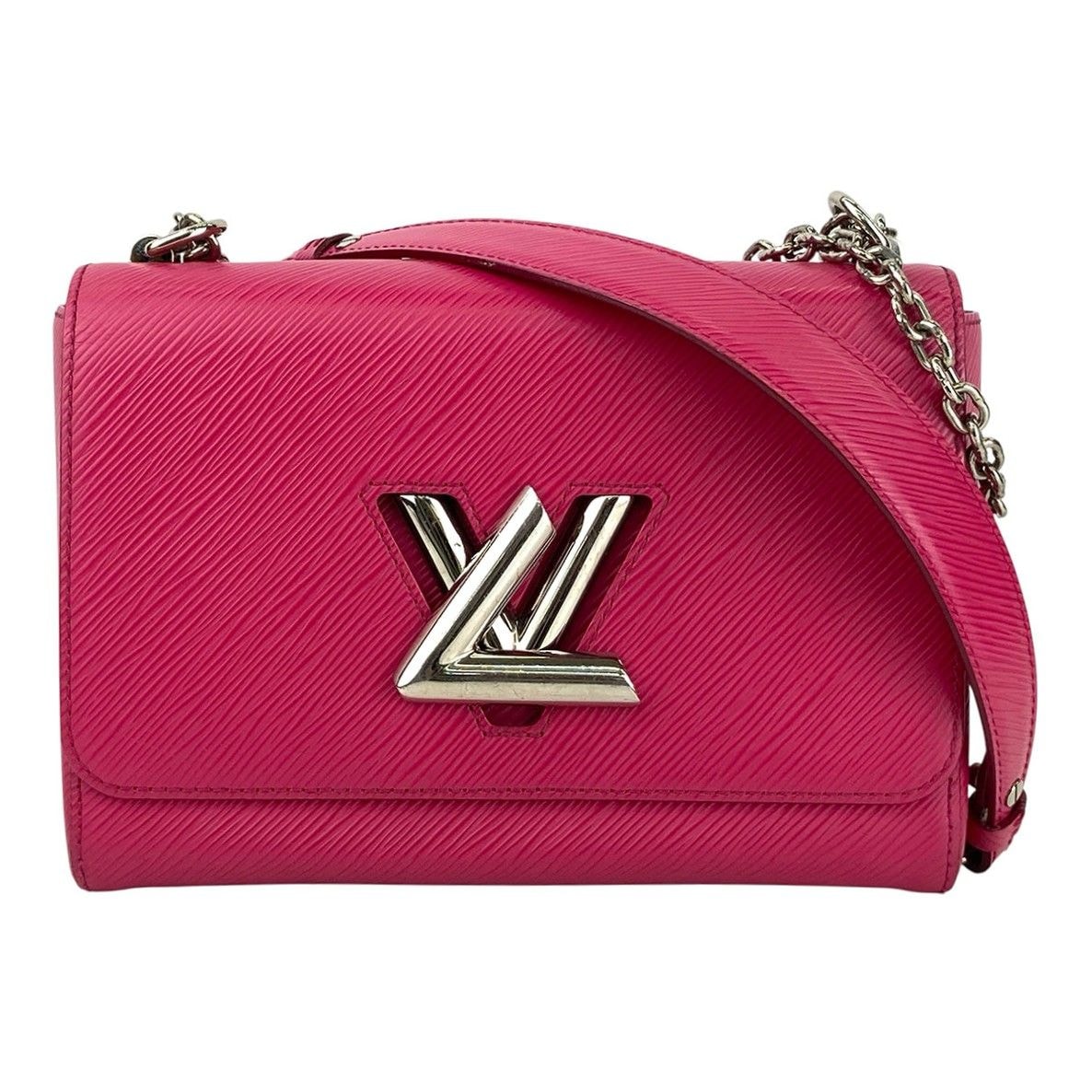 LOUIS VUITTON ルイ・ヴィトン ツイストMM ホットピンク ショルダーバッグ M41869 エピレザー ピンク シルバー レディース【中古】