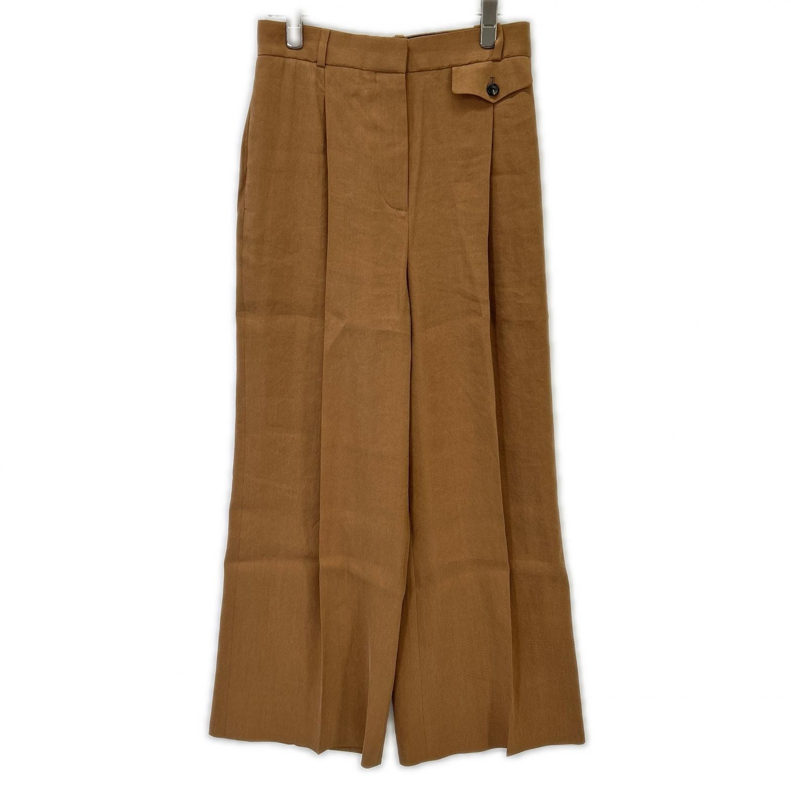 ロロピアーナ FAN4297 ペーパー×シルク ワイドパンツ 40