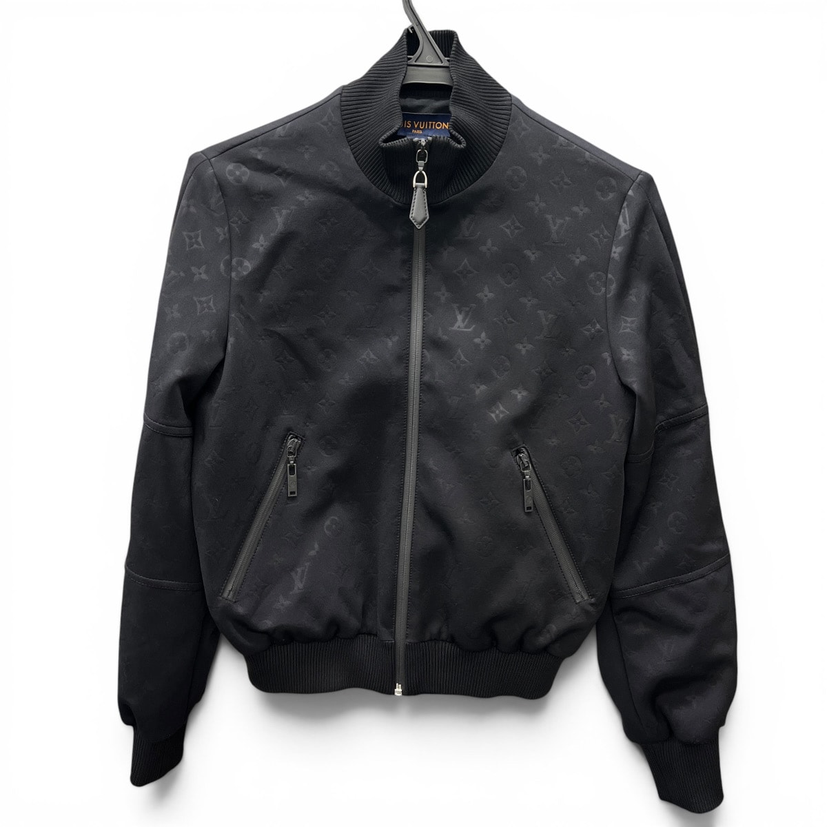 LOUIS VUITTON 極美品 ルイヴィトン Emboaaed Monogram Zip-Up Jacket エンボスモノグラム ジップアップジャケット ブルゾン RW221W D97 FMJA26 ナイロン #36 アウター LV Aランク 中古 鑑定済