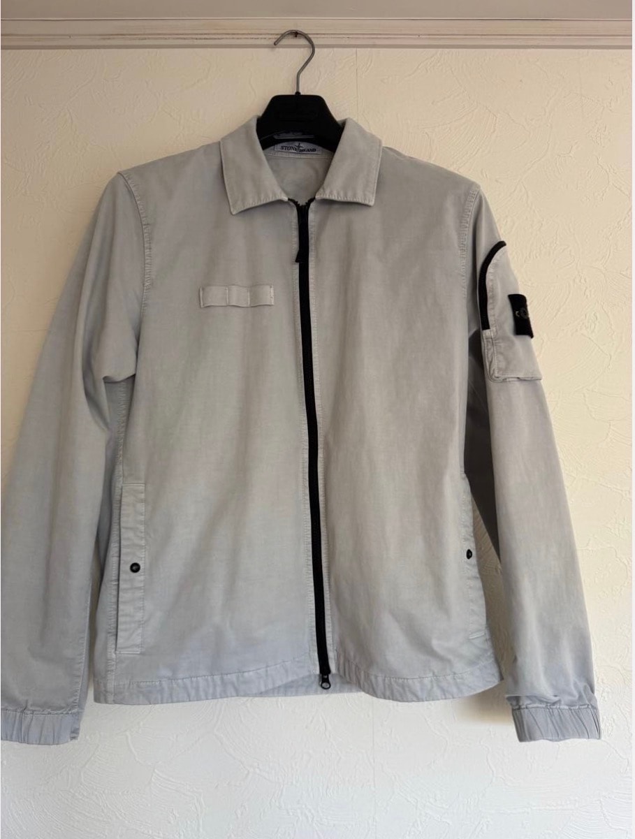 stone island オーバーシャツ グレー サイズM