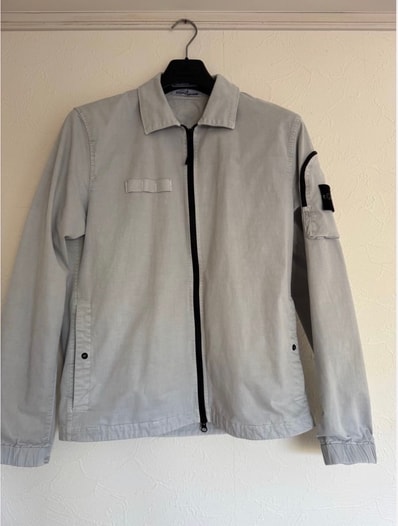 stone island オーバーシャツ グレー サイズM