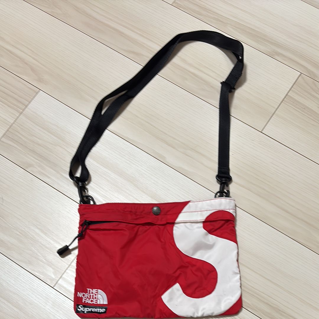 Supreme x The North Face S Logo Shoulder Bag "Red"