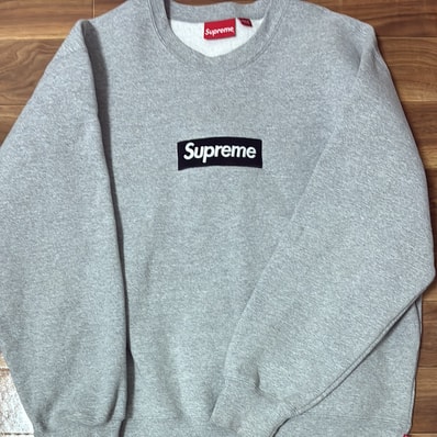 Supreme Box Logo Crewneck "Heather Grey" (22FW)