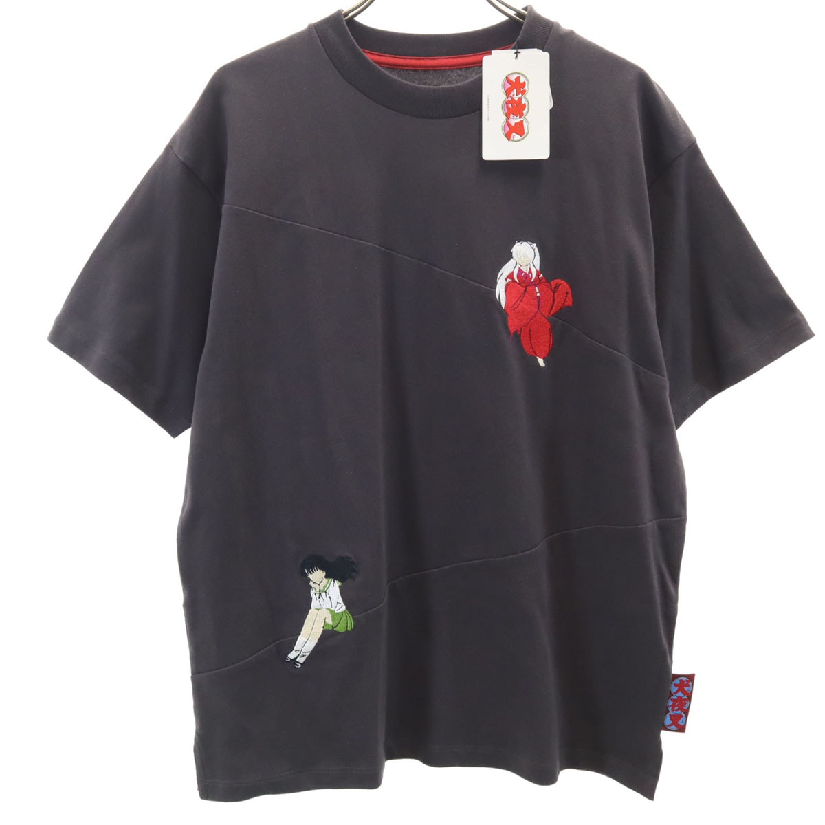 未使用 graniph グラニフ 犬夜叉 コラボ 半袖 Tシャツ SS 炭黒