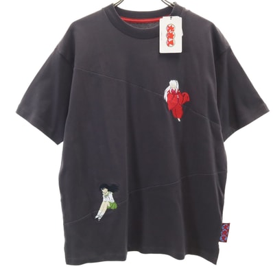 未使用 graniph グラニフ 犬夜叉 コラボ 半袖 Tシャツ SS 炭黒