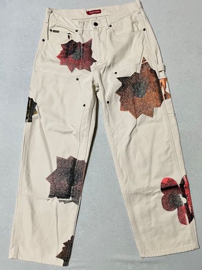 Supreme Nate Lowman Double Knee Painter Pant "Natural"
