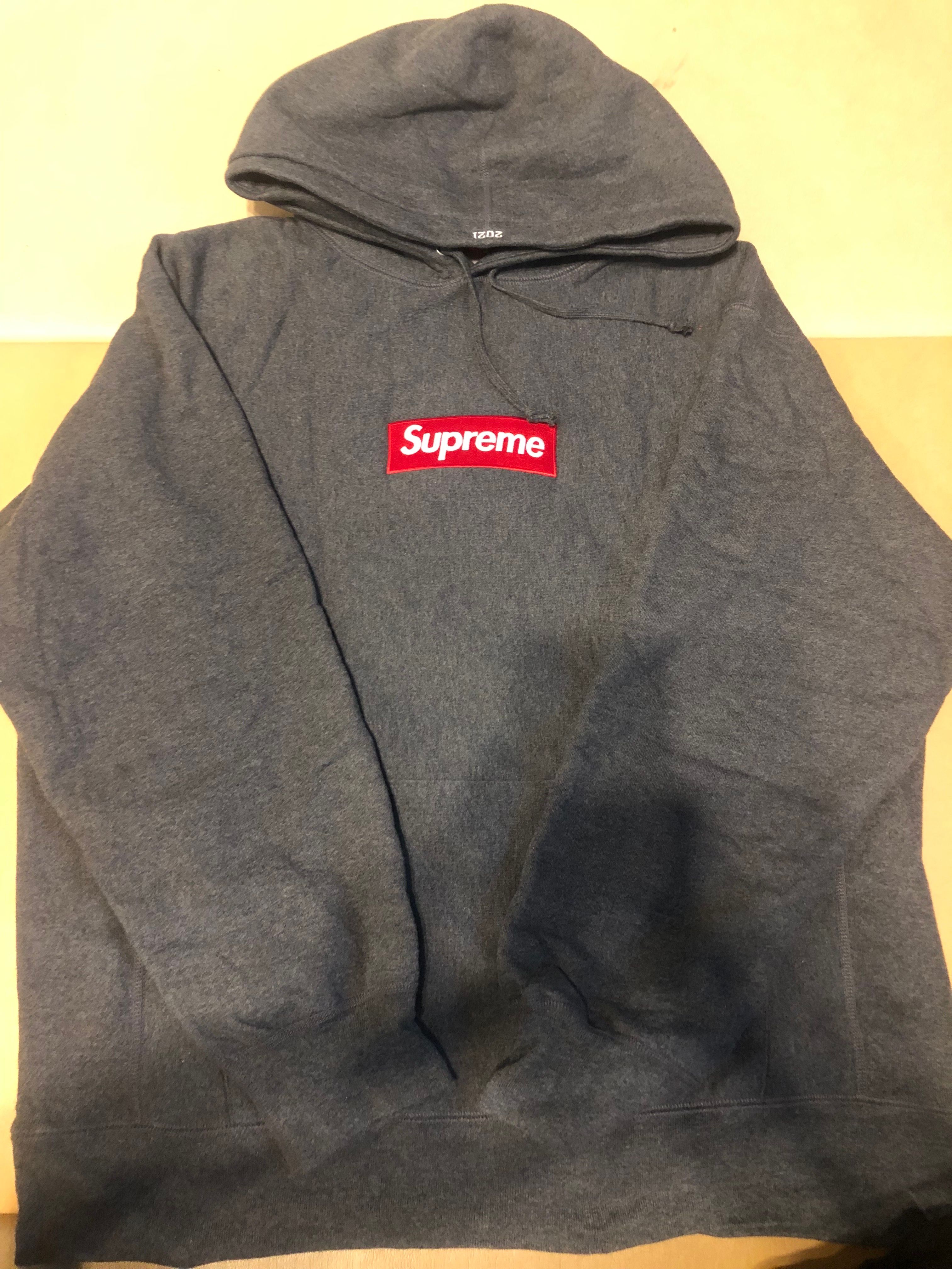 Supreme Box Logo Hooded Sweatshirt "Charcoal" (21FW)