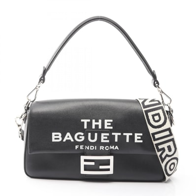 フェンディ FENDI FENDI × MARC JACOBS マンマバケット ハンドバッグ バッグ レザー レディース ブラック系 8BR600 【中古】