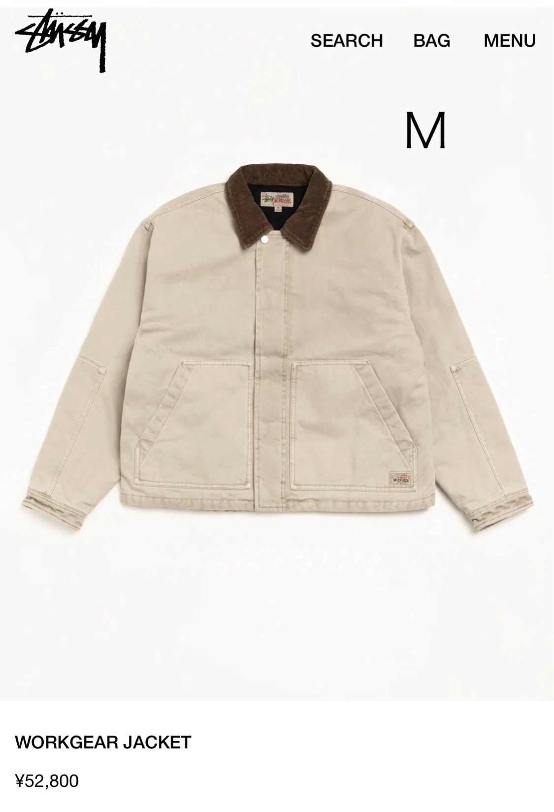 Stussy Workgear Jacket "Grey"