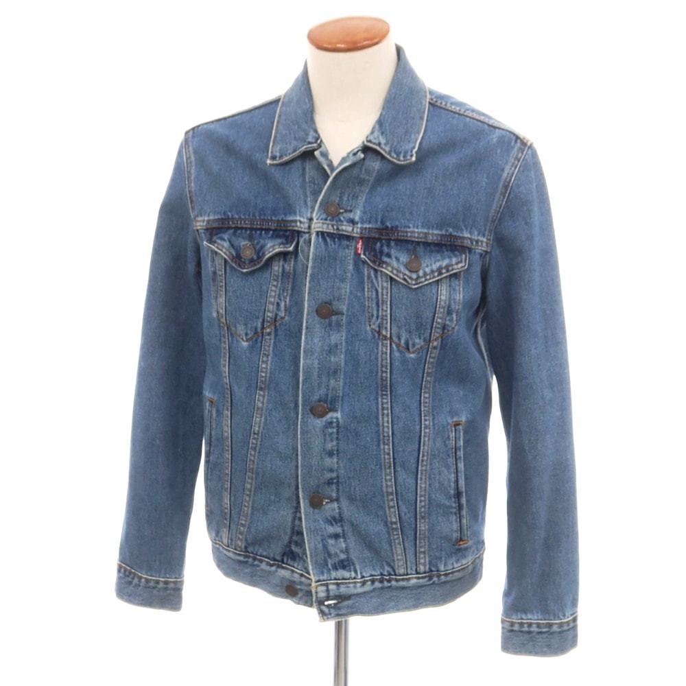 【中古】リーバイス Levi's コットン デニムジャケット ブルー【サイズM】【メンズ】