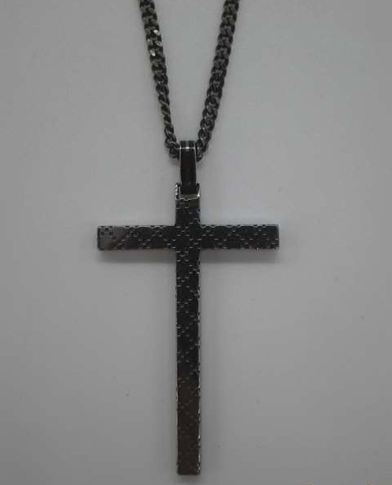 GUCCI Cross Necklace "Silver"
